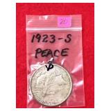 1923 - S Peace Dollar