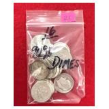 16 - 90% Roosevelt Dimes