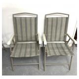 2 folding patio chairs