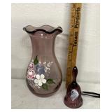 Fenton glass vase/bell