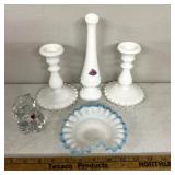 Fenton milk glass/other