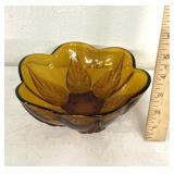 Anchor Hocking "Renaissance" amber glass bowl