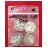 5 - Walking Liberty Halves
