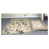 2 area, rugs 62" x 94ï¿½/46ï¿½ x 66ï¿½