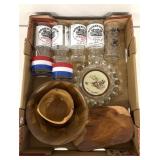 Retro glasses/ashtray/bowls