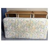 Twin size, bed frame, and mattress