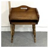 Vintage wooden end table/telephone table