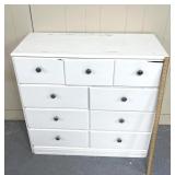 Primitive 36 inch wide dresser nine drawer