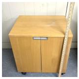 Small cabinet and rollers