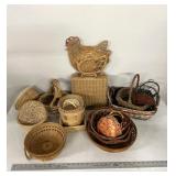 Variety of woven baskets