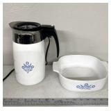 10 cup corning, ware, coffee server/casserole dish