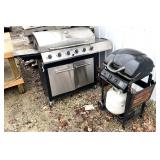 2 grills for parts/1 LP tank goes with