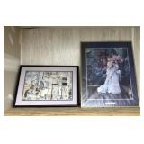 2 framed prints