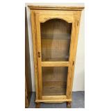 Small wooden/glass display cabinet