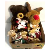 Christmas themed stuffed animals