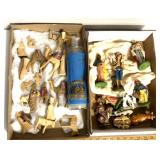 2 Vintage nativity scene pieces