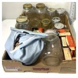 Canning jars & lids-wooden clothes pins