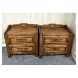 2 nightstands with two drawers each