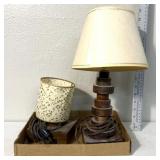 2 miniature retro lamps