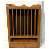 Small wooden secretary/organizer