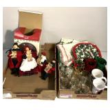 Christmas figurines/glassware/other decor
