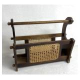 vintage mid-century era  magazine rack, commonly