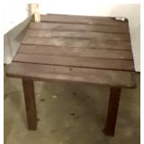 Outdoor wooden stand