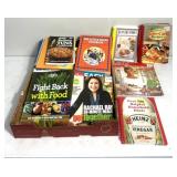 Variety of cookbooks