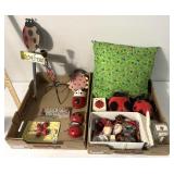 2 boxes of ladybug collectibles