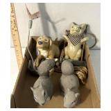 Plastic animal figurines