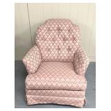 Vintage pink swivel chair