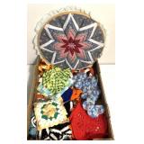 Wall hanging/knitted hot plate holders