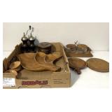 Retro wooden kitchen items