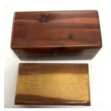 Wooden jewelry boxes