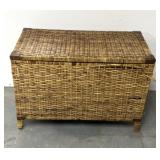 Wicker style storage trunk