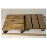 2 plant cart rollers