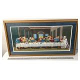 The last supper framed print