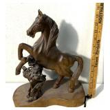 Wooden horse figurine