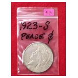 1923 - S Peace Dollar