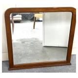 Wall hanging mirror has a mark 35' x 35ï¿½