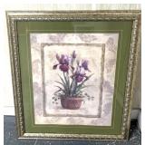 38 x 32' framed floral print