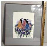 'Three women Amid iris'