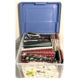 Tote full of Christmas fabric
