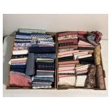Pink & blue themed fabric (size varies)
