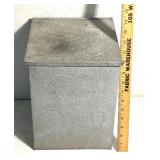 Vintage small milk box/galvanized steel