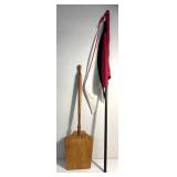 Flag & wooden service board 1762 labled