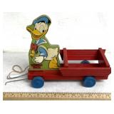 Fisher-Price Donald Duck Cart pull toy,
