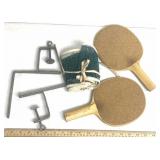 Ping-pong paddles/net/clamp brace