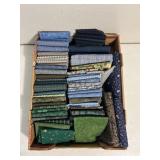 Blue & green themed fabric (size varies)