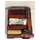 Holiday themed flannel & other fabric